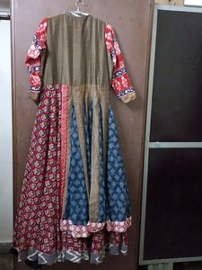 Multi Color Jaipuri Gown
