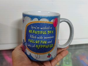 Glitter Ceramic Mugs For Happy birthday