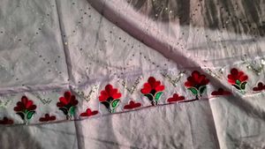Lavender Colour Cotton Silk Suit