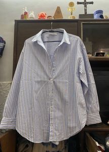 Striped Button-Down Shirt [ S/M/L] Available