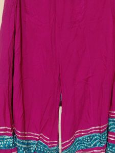 Bandhani Kurti Sharara Set