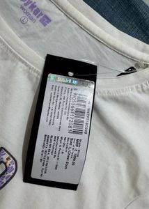 Spykar White Graphic Print Tee