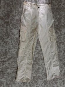 White Cargo Pants