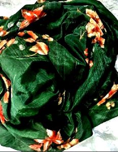 green colour pure crape silk plazzo salwar pant