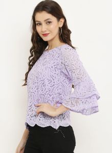 Lavender Lace Top