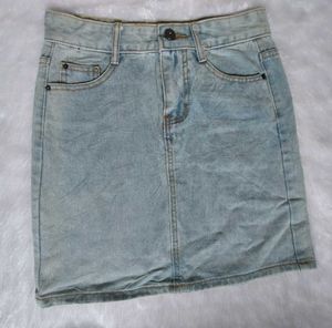 Denim Mini Skirt