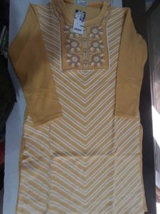 Yellow Embroidered Kurta Set