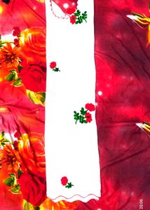 Red Flowral Kurta Set With Beautiful Embroidery 😍