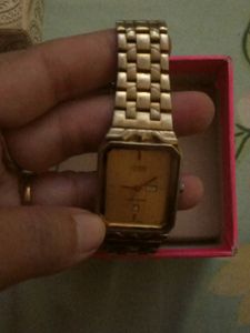 Citizen Gold Tone Metal Chain Wrist Watch
