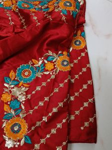 Computer Work Red Blouse FullWork