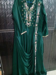 Elegant Green Ethnic Gown