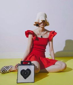 ZARA BRIGHT RED RUFFLED DRESS