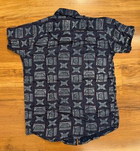 Printed Navy Shirt