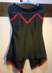 Sexy Black & Pink Lingerie Set