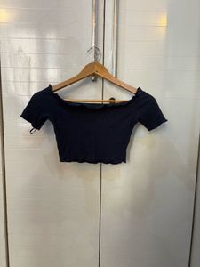 Cute Black Crop Top
