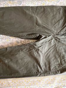 Olive Green Casual Pants
