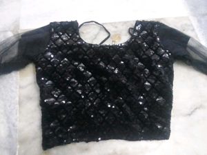 A Black Sequein Blouse