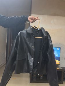 Stylish Black Faux Leather Jacket