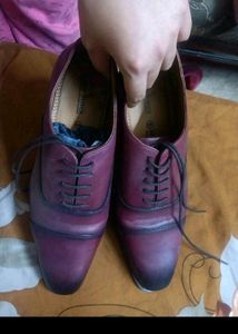 (NEW) LOUIS STITCH Men Textured Leather Shoes
