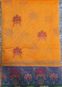 Yellow Floral Saree