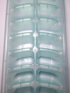 ICE CUBE TRAY SILICONE PLASTIC LIGHT GREEN 16CUBES