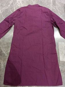 Maroon Cotton Kurta
