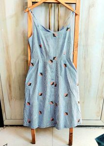 Floral Striped Dress Bust Size-28
