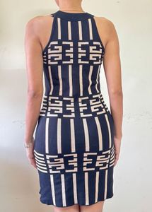 Geometric Bodycon Mini Dress