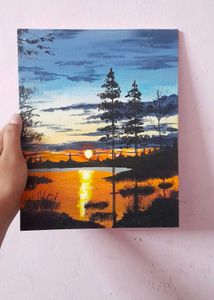 Sunset Landscape Painting