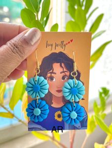 Dual Tone Flower Dangler