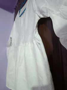 White Bell Sleeve Top
