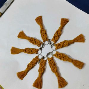 Handmade Macrame Keychain Tassels