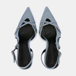 ZARA Denim Heels