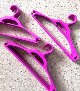 Set Of 28 Magenta Clothes Hangers