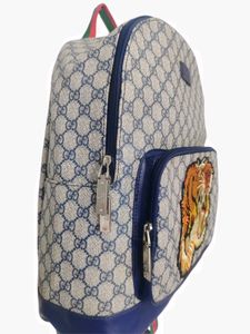 Luxury GG Supreme Canvas Backpack with Embroidered