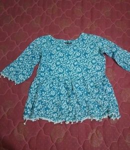 Floral Print Girls Top