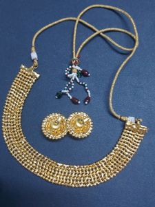 Very Beautiful Golden New Neckless Set