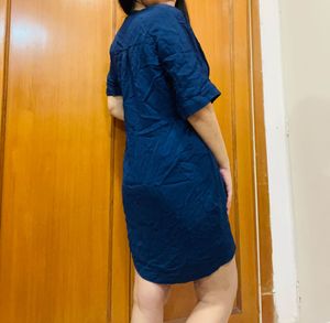 Navy Blue Mini Dress