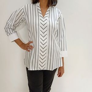 New Striped White Shirt