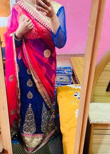 Lengha With Saree