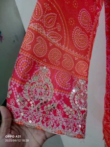 New Beautiful Partywear Chinon Suit
