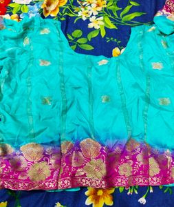 Banarsi Saree With Matching Blouse And Peticoat