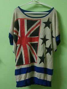 off shoulder Y2K newyork top