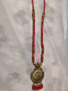 Red &amp; Gold Necklace