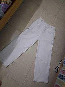 White Cargo Pants