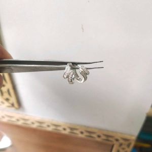 925 Sterling Silver Twist Line Earrings 1 pair