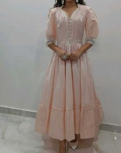 Elegant Pink Ethnic Gown