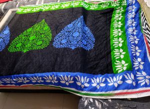 Saree In Multi Color Combination For Daily Uses Wi