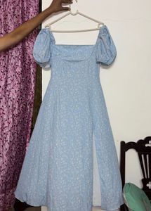 Pastel Blue Floral Sundress