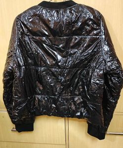 Zink London Brand New Black Puffer Bomber Jacke
